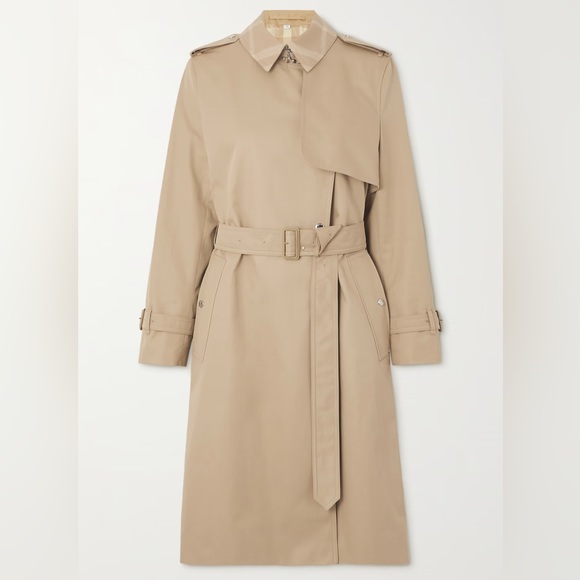 Burberry Sandridge belted cotton-gabardine trench coat 6 8 brand new AUTHENTIC - Picture 2 of 11